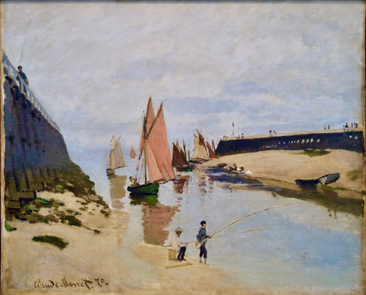 « O Porto de Trouville » – Claude Monet (1870)