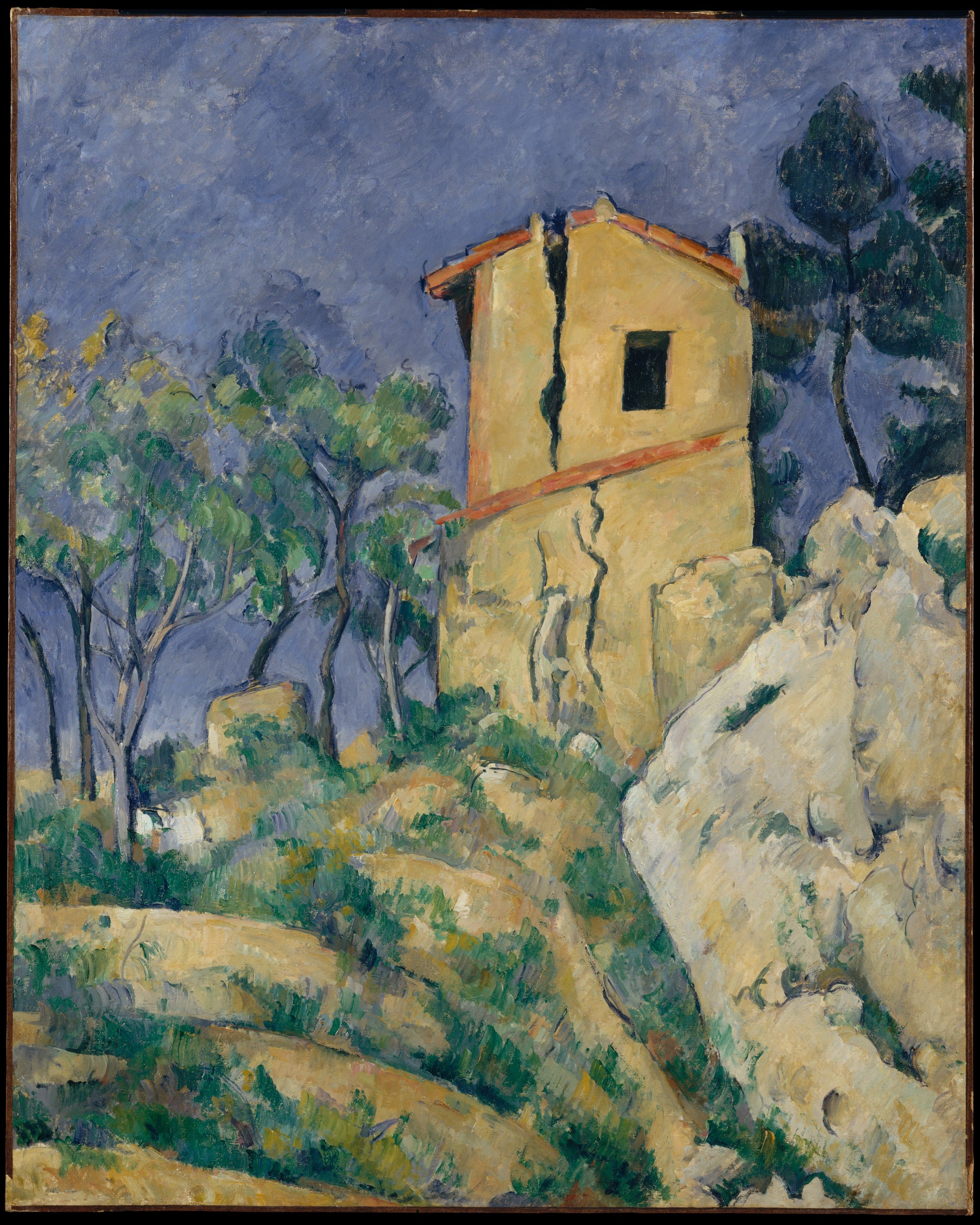 Reproduction du tableau « La Maison lézardée - Paul Cézanne » par Alpha Reproduction en peinture à l’huile