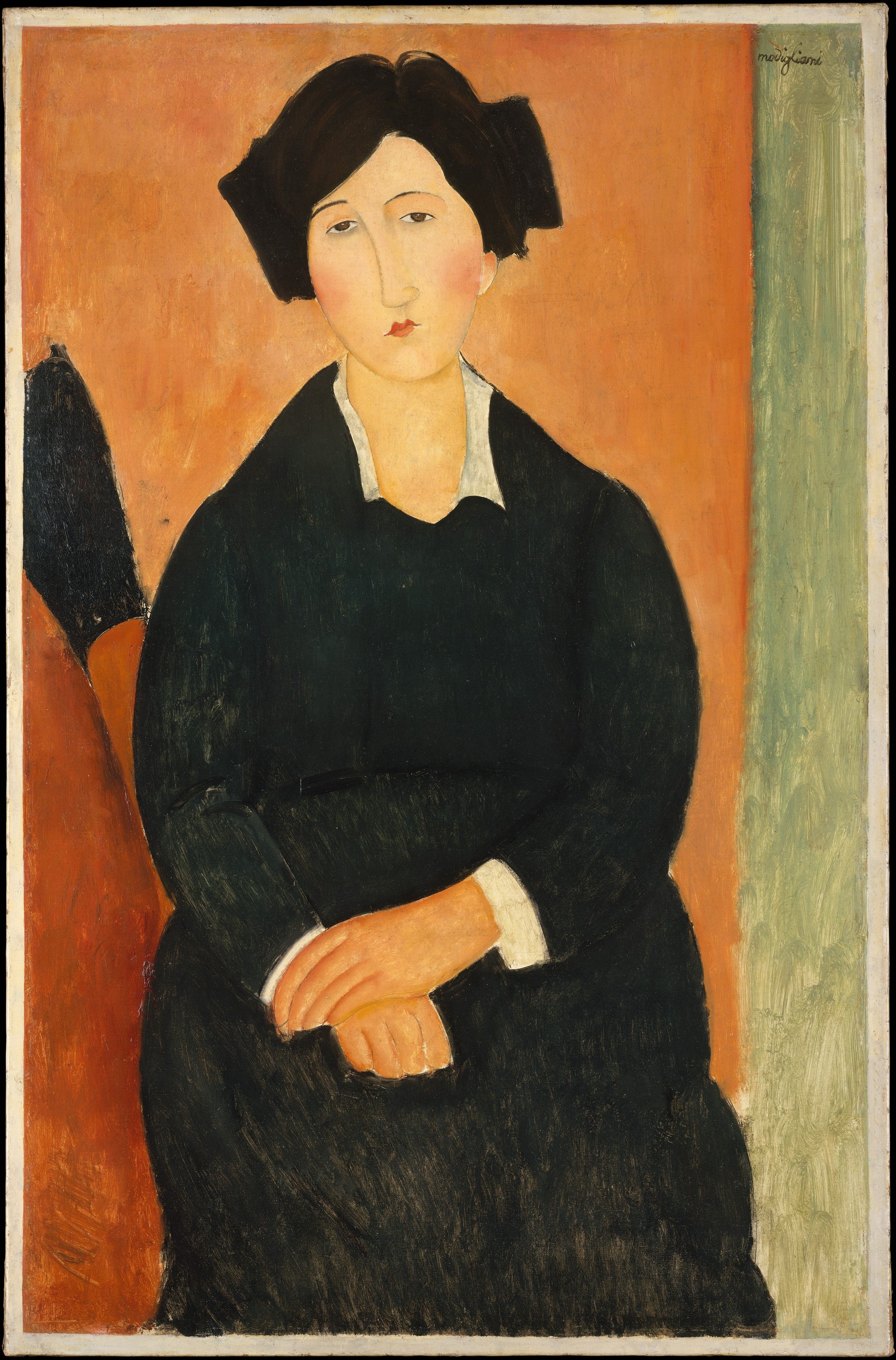 Reproduction du tableau « La femme italienne - Amedeo Modigliani » par Alpha Reproduction en peinture à l’huile