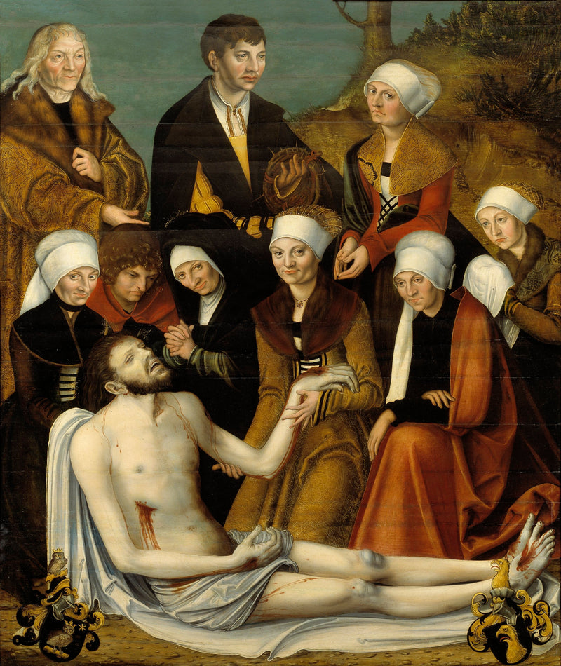 A Lamentação sobre o Corpo de Cristo Morto - Lucas Cranach, o Velho