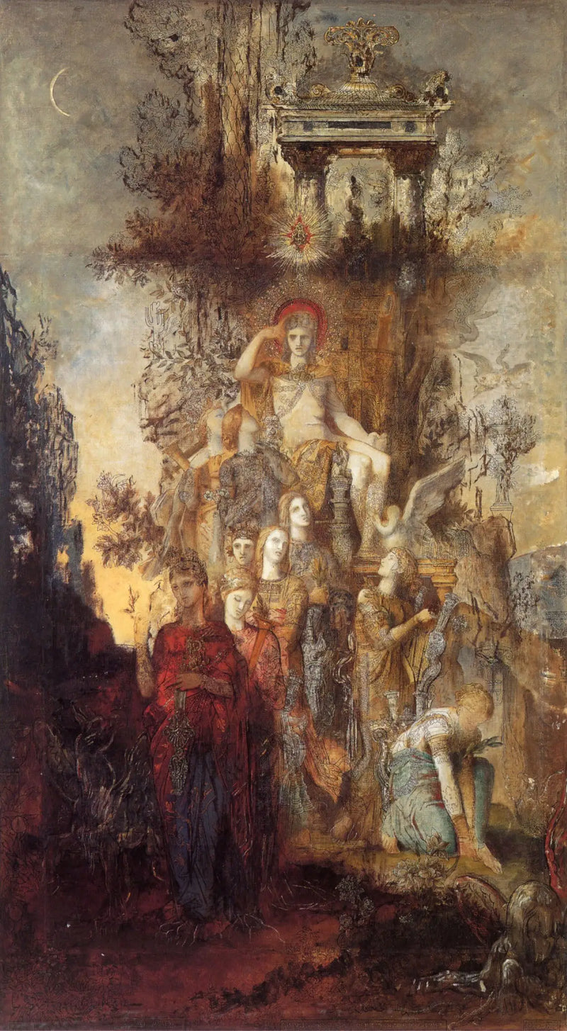 As Musas deixam Apolo, seu pai, para iluminar o mundo - Gustave Moreau