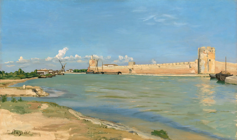 as muralhas de Aigues-Mortes - Frédéric Bazille