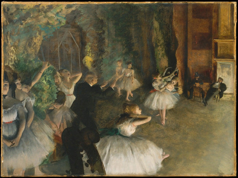 A repetição do balé no palco - Edgar Degas
