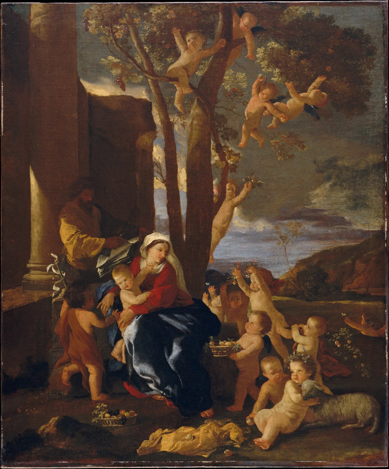 O Descanso durante a fuga para o Egito - Nicolas Poussin