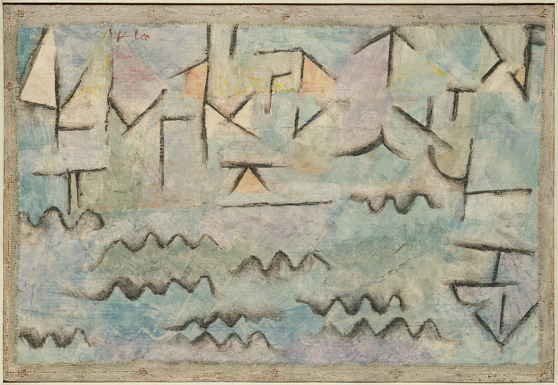 O Reno em Duisburgo - Paul Klee