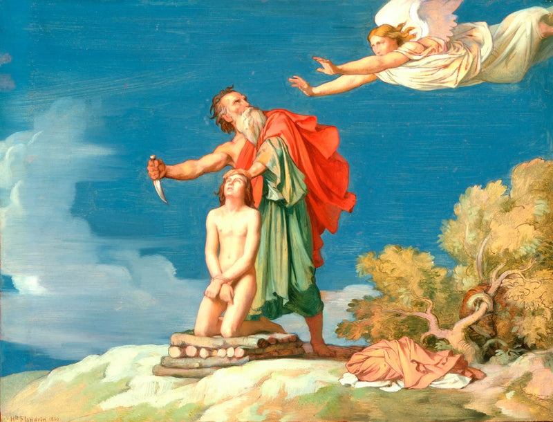 O Sacrifício de Isaac - Hippolyte Flandrin