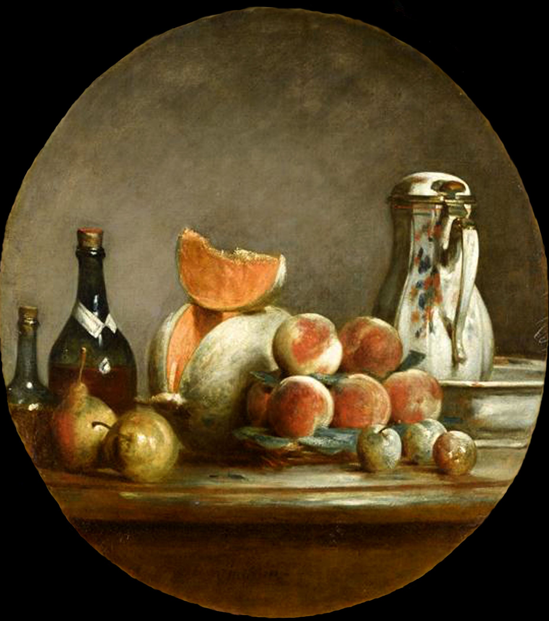 Melon, Poires, Pêches et Pruneaux - Jean Siméon Chardin