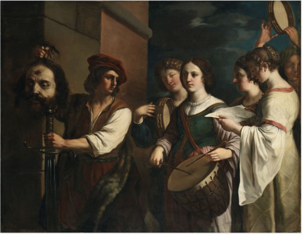 O triunfo de David - Guercino