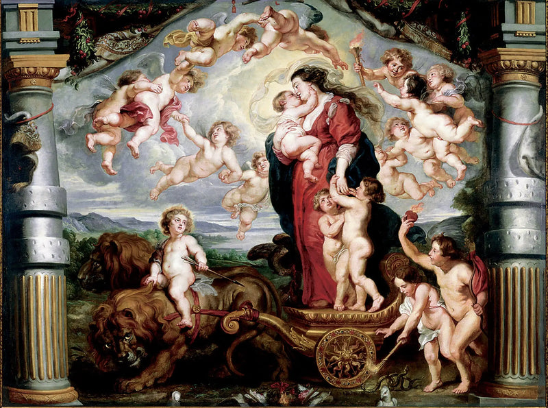 O triunfo do amor divino - Peter Paul Rubens