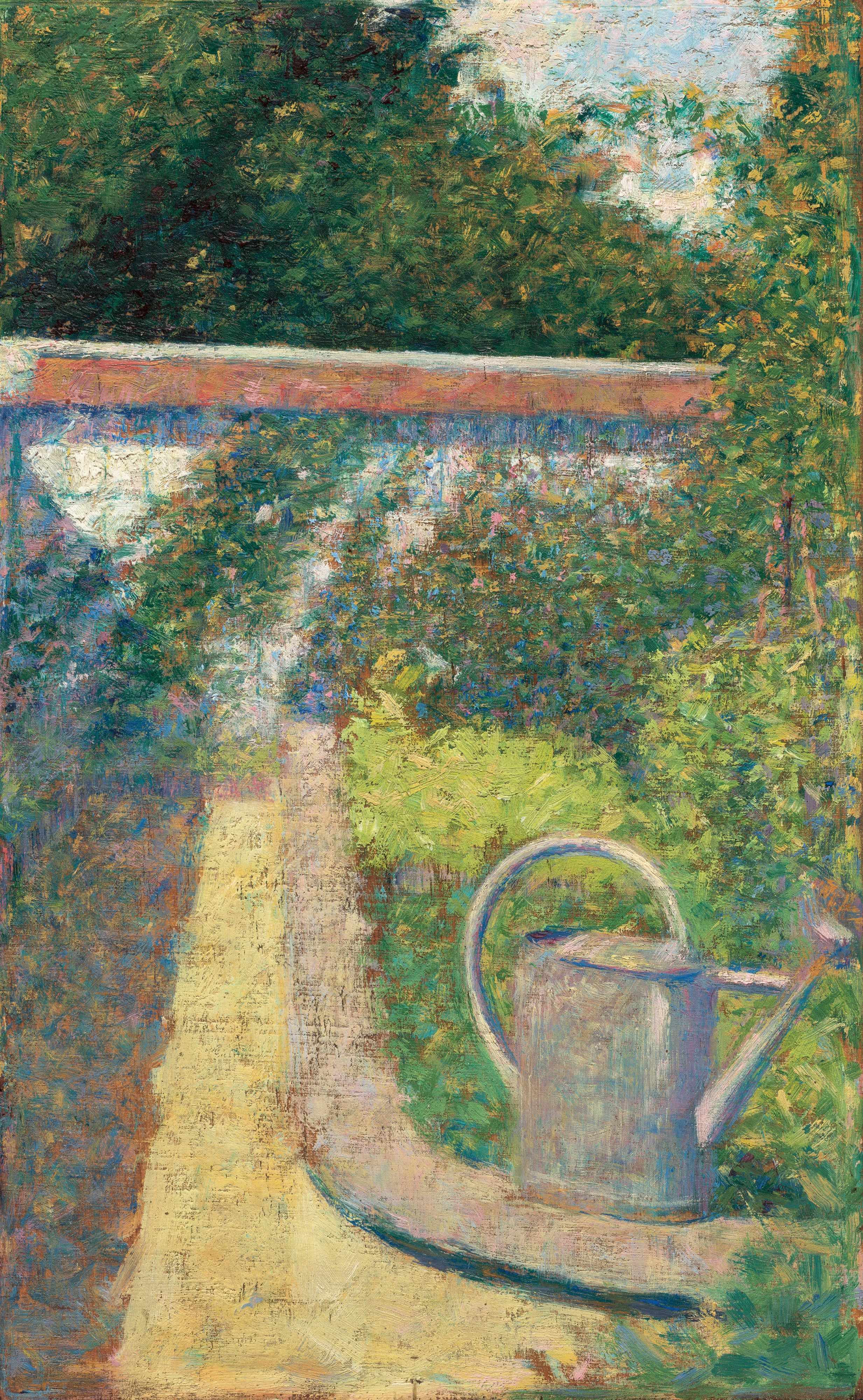 Reproduction du tableau « L'Arrosoir - Jardin du Raincy - Georges Seurat » par Alpha Reproduction en peinture à l’huile