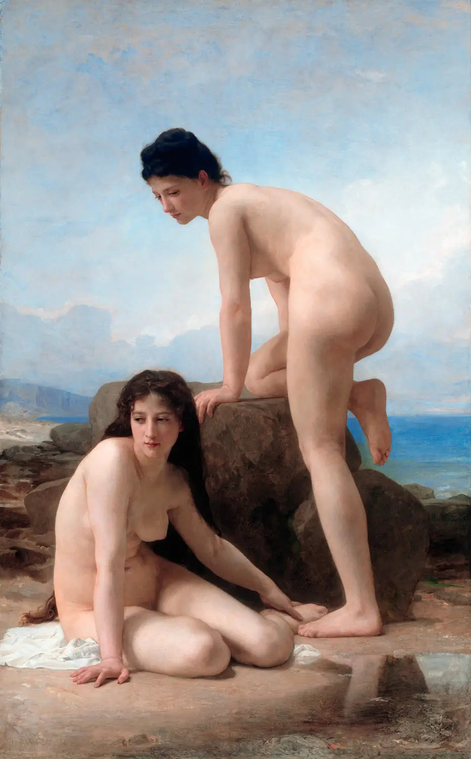 Reproduction du tableau « Les Baigneuses - Bouguereau » par Alpha Reproduction en peinture à l’huile