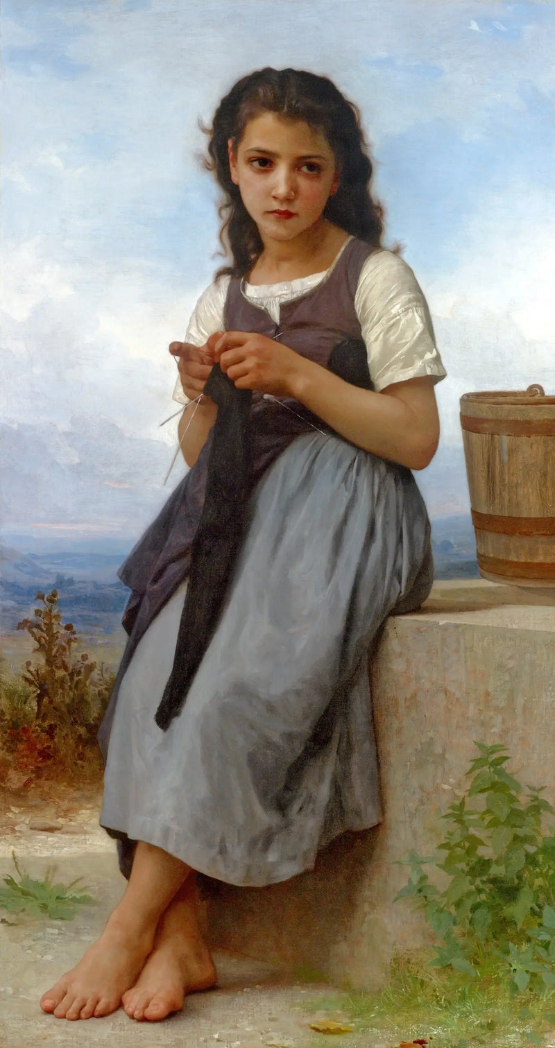 A tricoteuse - Bouguereau