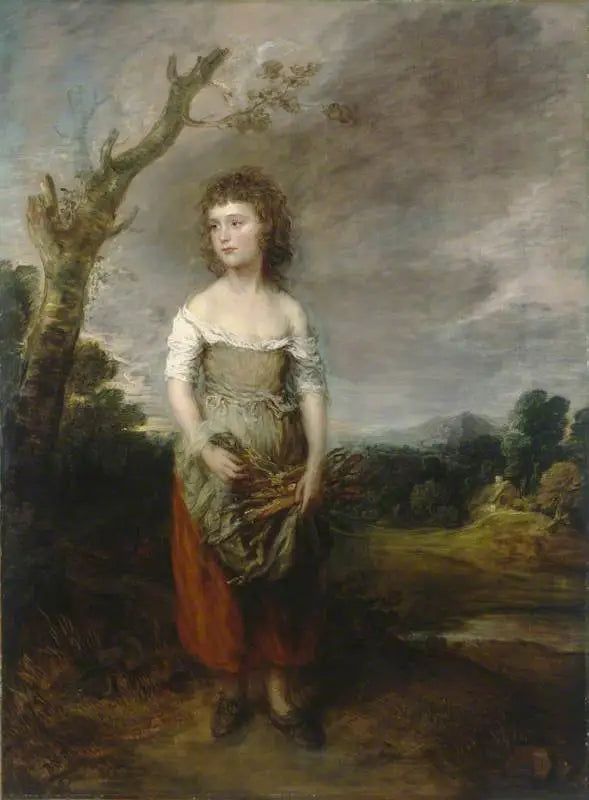 Uma camponesa recolhendo feixes na floresta - Thomas Gainsborough