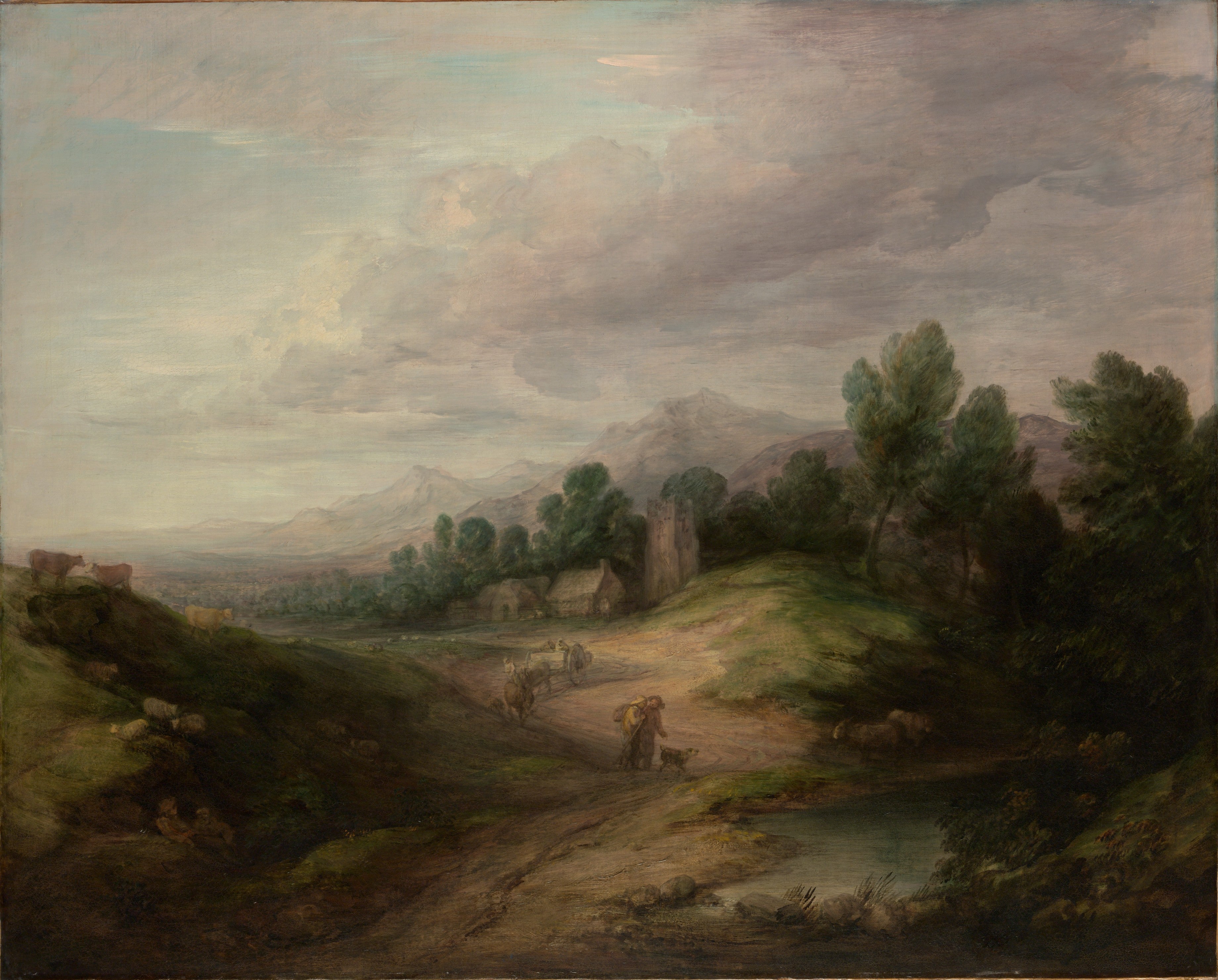 Paysage boisé des hautes terres - Thomas Gainsborough