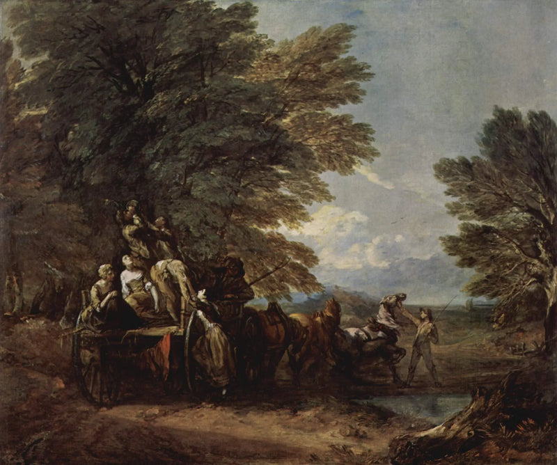 O carrinho de colheita - Thomas Gainsborough