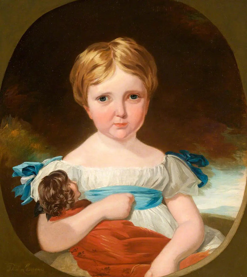 Retrato de uma criança com uma boneca - Thomas Lawrence