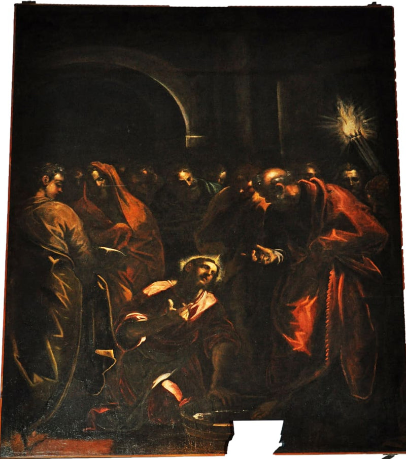 O Cristo lavando os pés dos discípulos - Jacopo Tintoretto