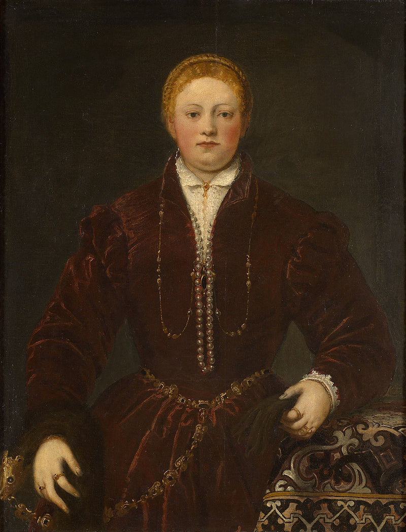 Retrato de uma jovem mulher - Jacopo Tintoretto