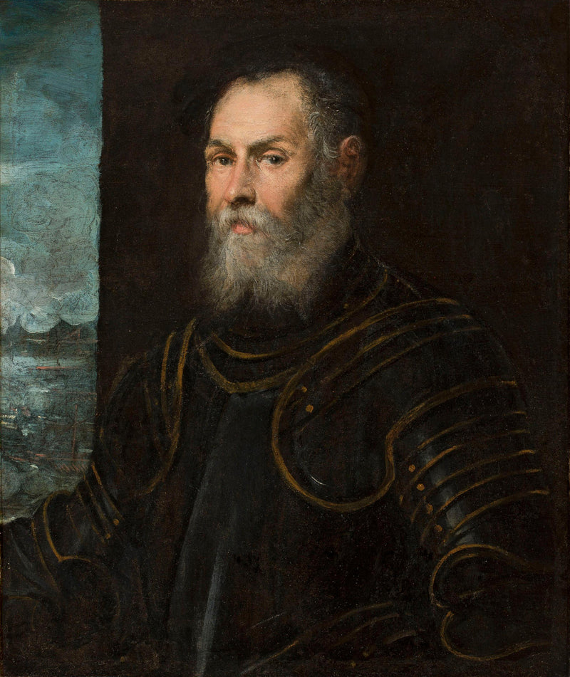 Retrato de um almirante veneziano. - Jacopo Tintoretto