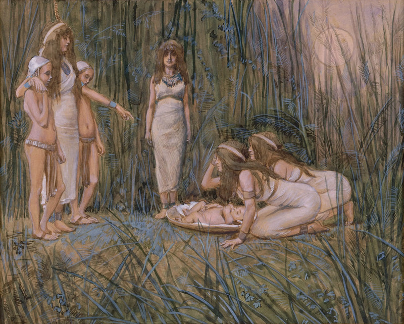A filha do Faraó recebe a mãe de Moisés - James Tissot