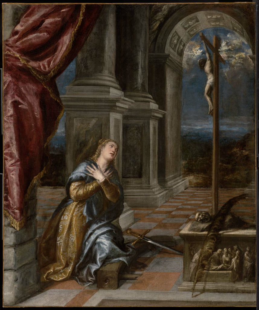 Sainte Catherine d'Alexandrie en prière - Titian