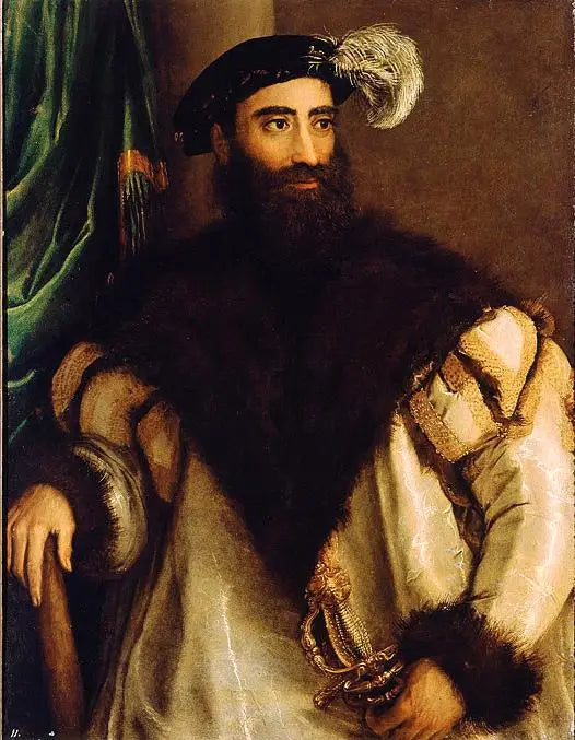 Retrato de Pier Luigi Farnese - Tiziano