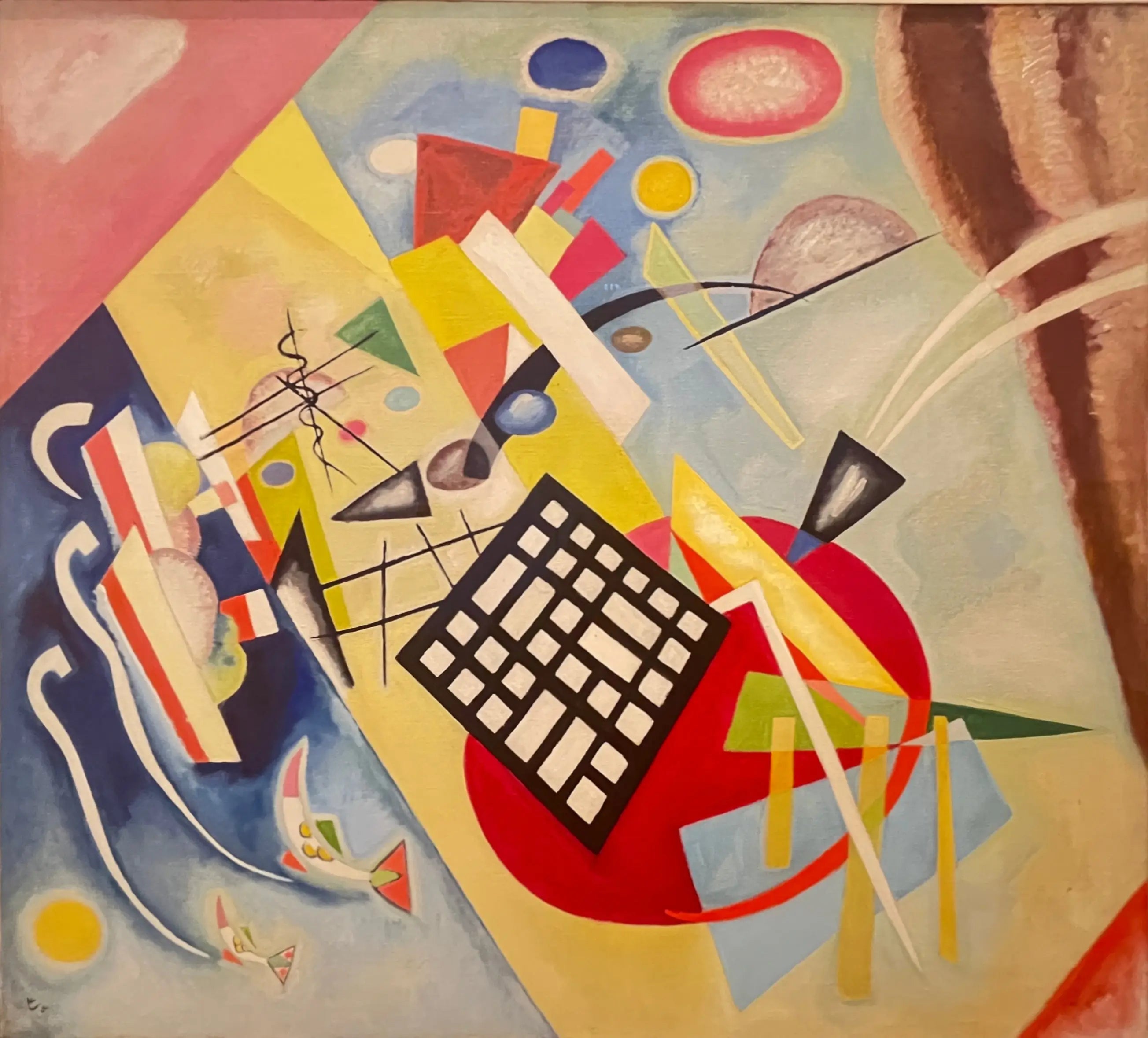 Reproduction du tableau « Trame noire - Vassily Kandinsky » par Alpha Reproduction en peinture à l’huile