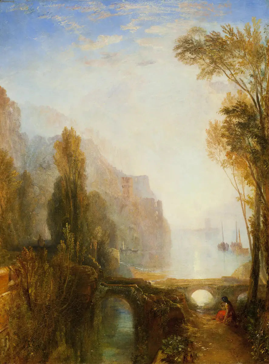 Reproduction du tableau « Banks of the Loire - J. M. W. Turner » par Alpha Reproduction en peinture à l’huile