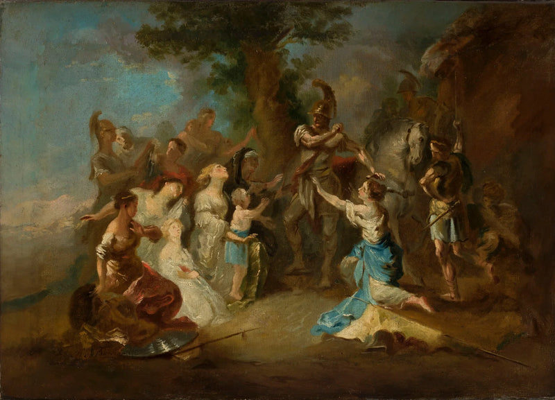 Coriolan aux portes de Rome. - Franz Anton Maulbertsch