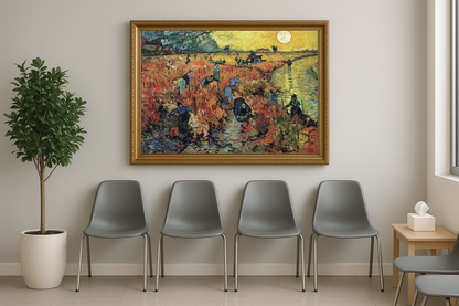 🖼️ A Videira Vermelha – Vincent van Gogh (1888)