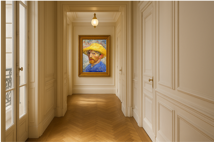 Autorretrato com chapéu de palha – Vincent van Gogh (1887)