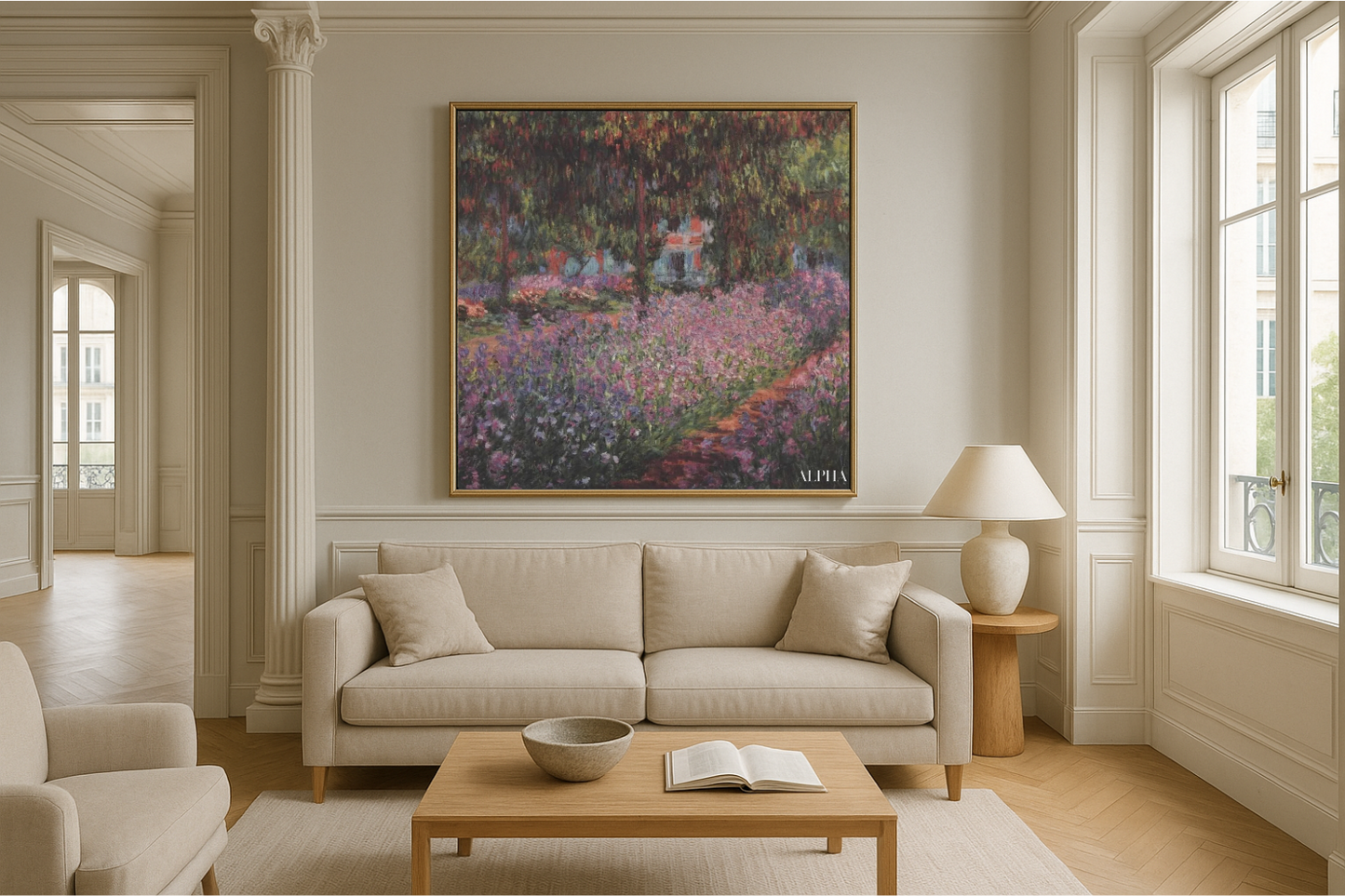O Jardim do Artista em Giverny (Íris) – Claude Monet, por volta de 1900