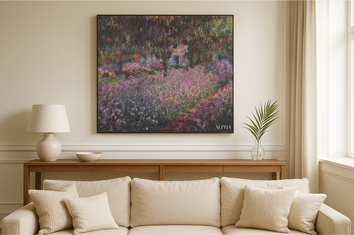 O Jardim do Artista em Giverny (Íris) – Claude Monet, por volta de 1900