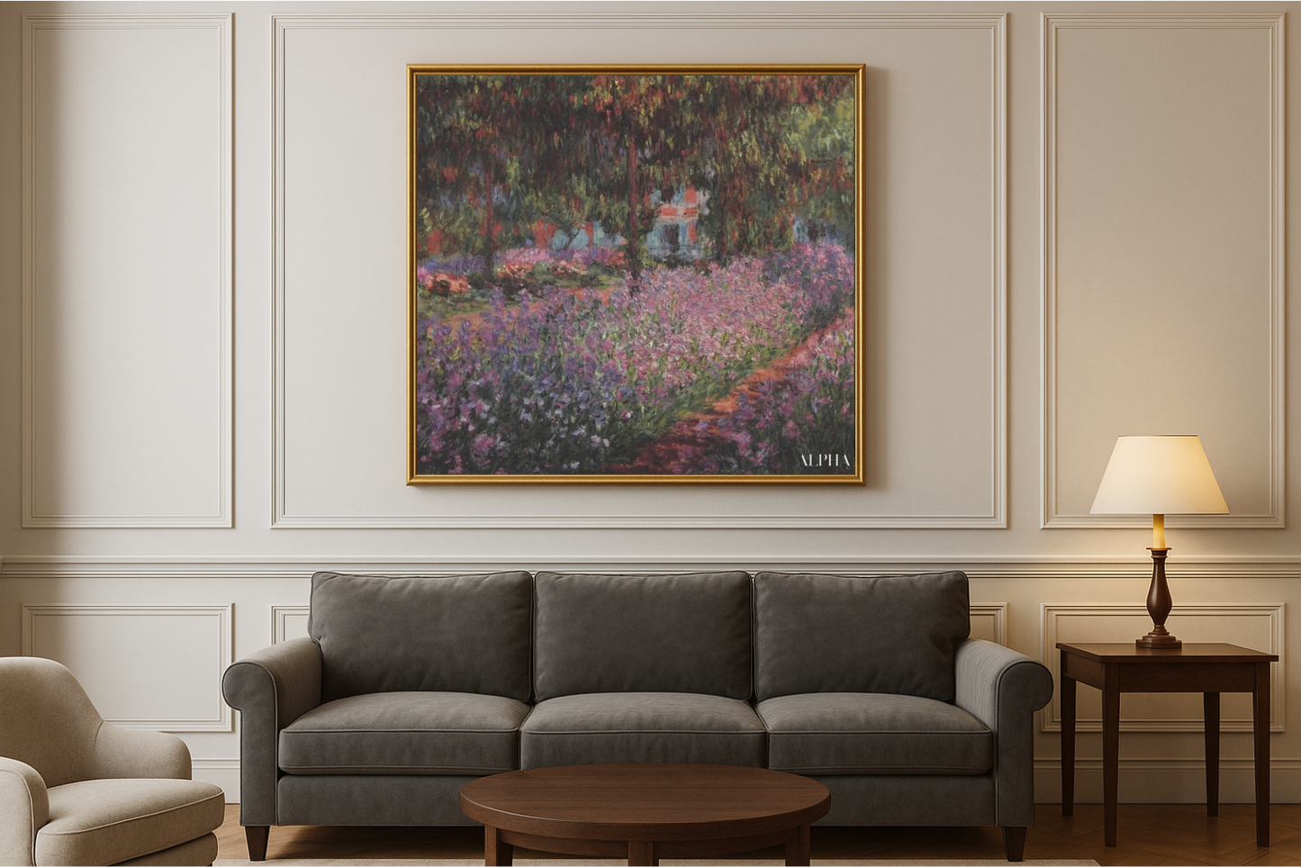 O Jardim do Artista em Giverny (Íris) – Claude Monet, por volta de 1900