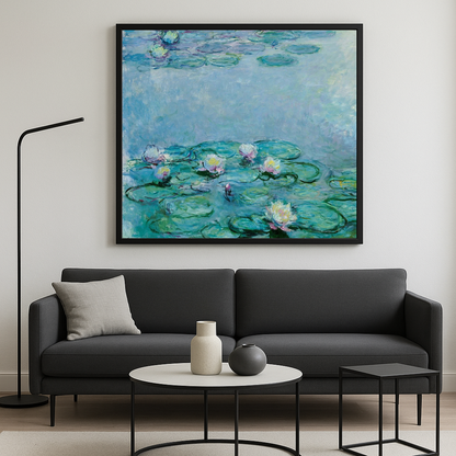 🌸 Ninféias – Detalhe de flores em close-up, Claude Monet