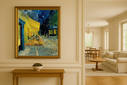 🖼️ Terraço do café à noite – Vincent van Gogh (1888)