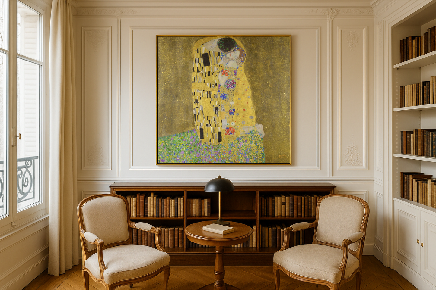 💛 O Beijo – Gustav Klimt (1907–1908)