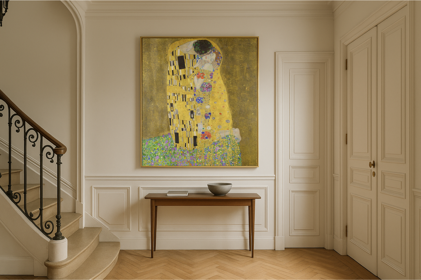 💛 O Beijo – Gustav Klimt (1907–1908)