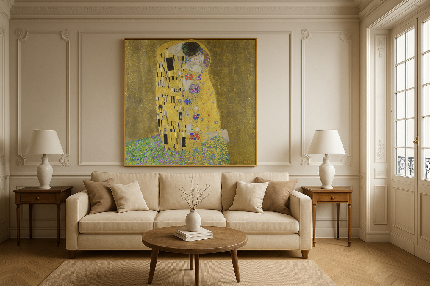 💛 O Beijo – Gustav Klimt (1907–1908)