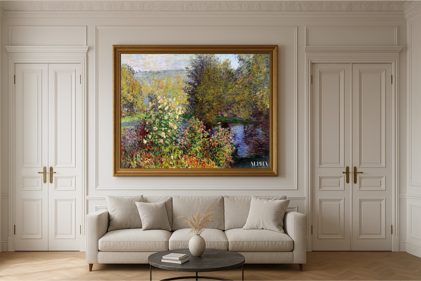 🌿 Canto do jardim em Montgeron – Claude Monet (1876)