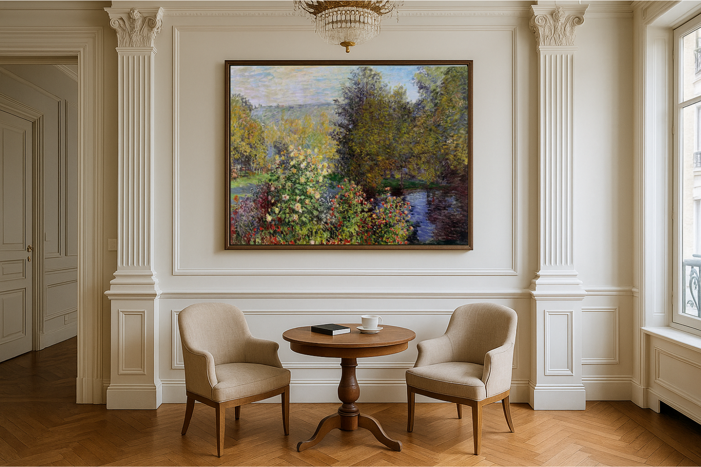 🌿 Canto do jardim em Montgeron – Claude Monet (1876)