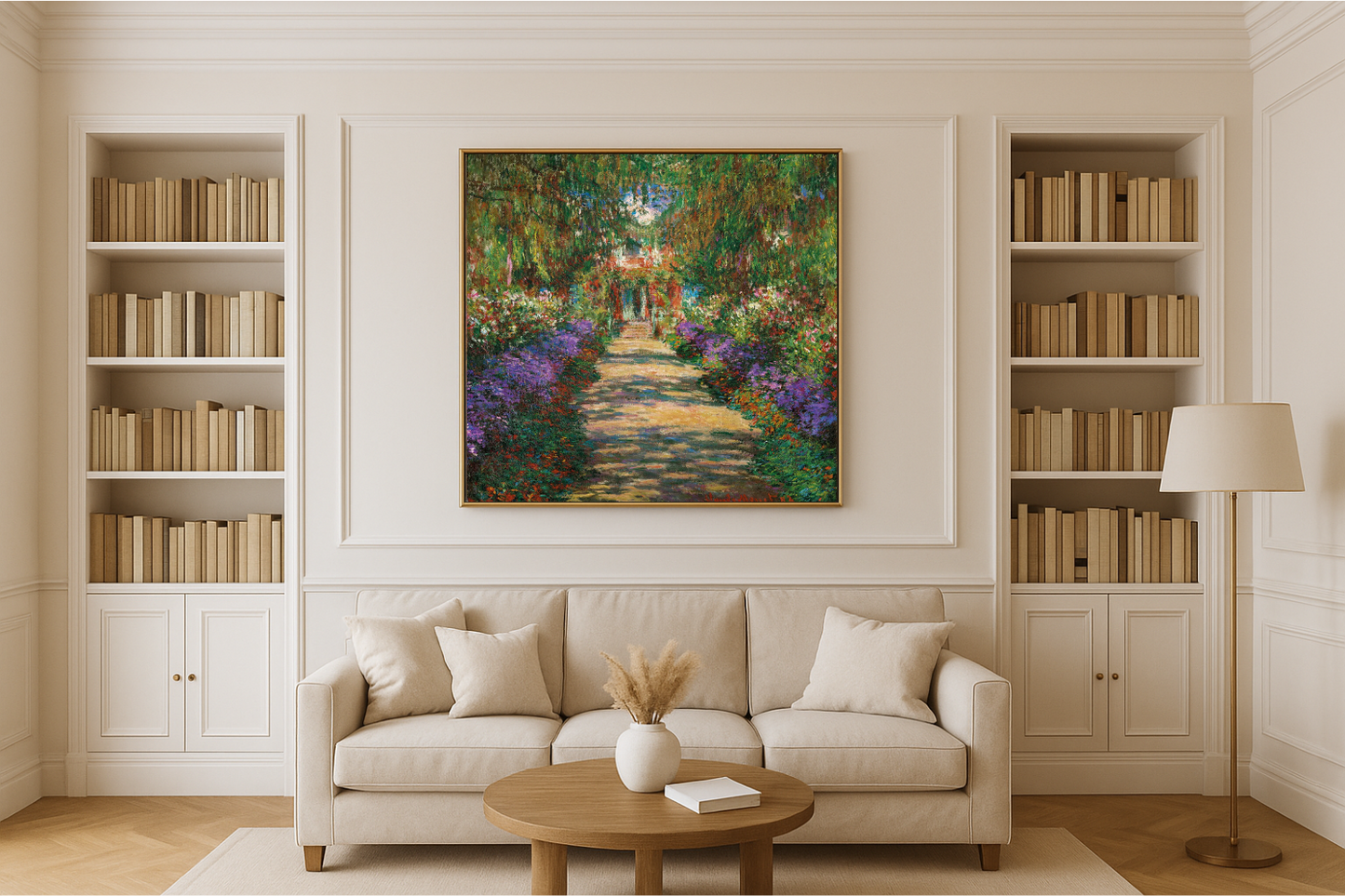 🎨 A Avenida de Giverny – Claude Monet, por volta de 1902