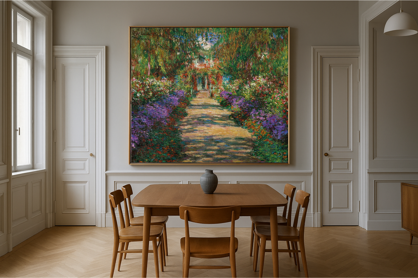 🎨 A Avenida de Giverny – Claude Monet, por volta de 1902