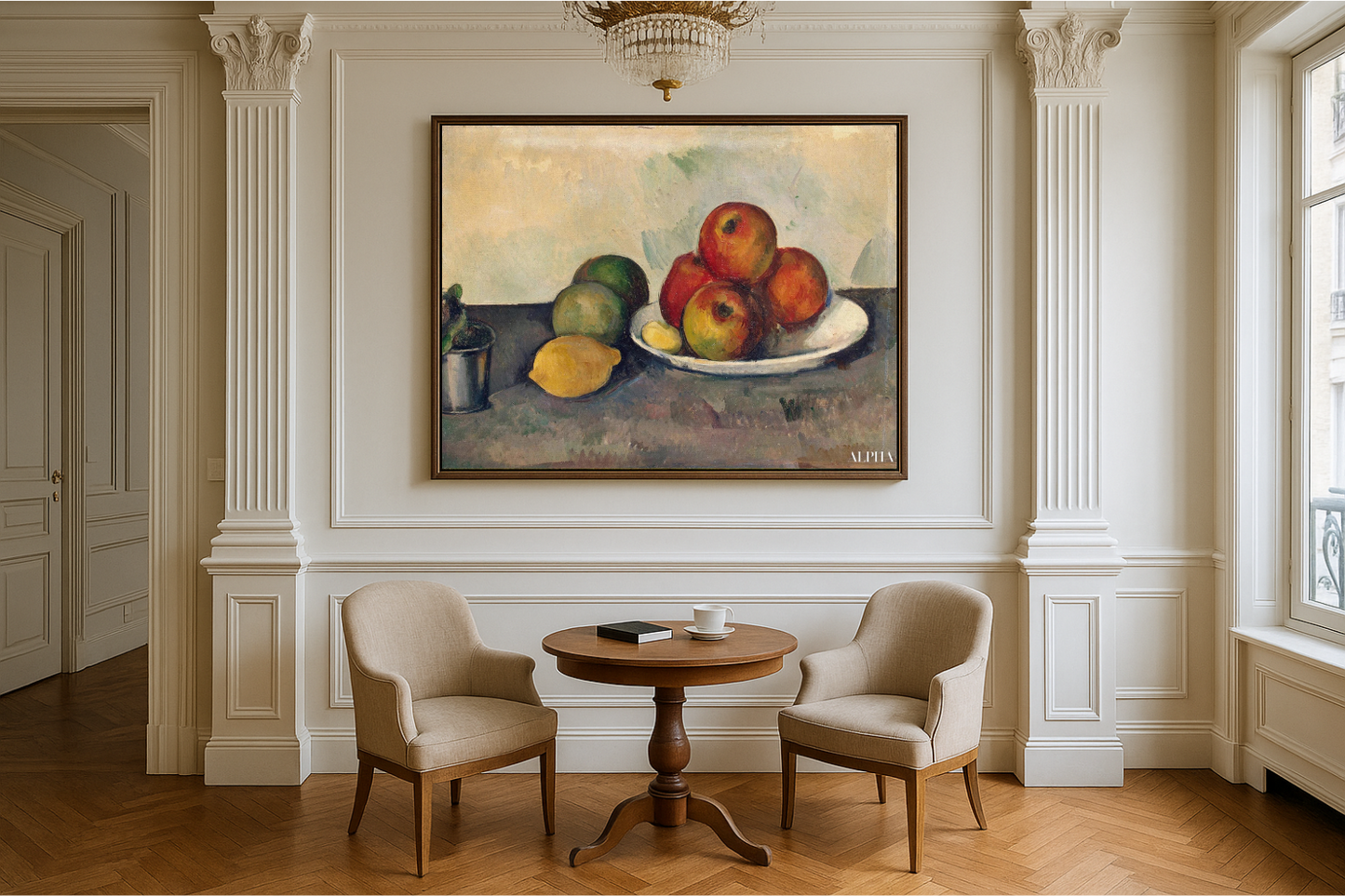 Natureza morta com maçãs - Paul Cézanne