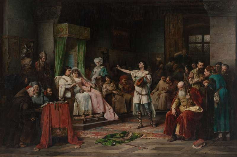 Le Chanteur de ballades - Václav Brožík