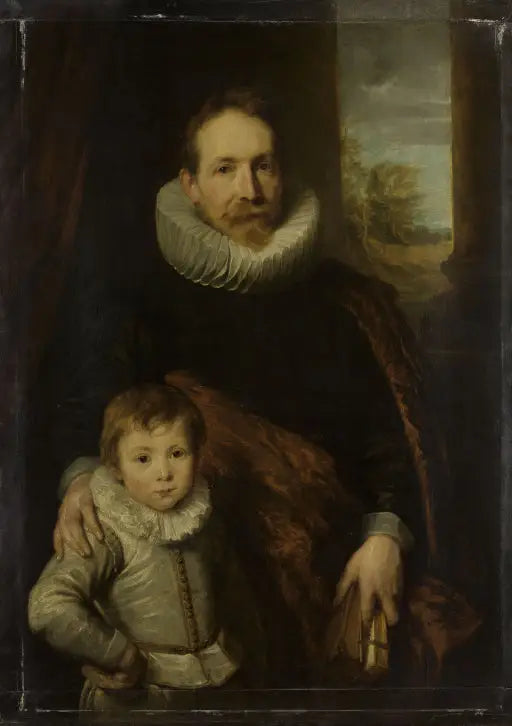 Retrato de um pai e filho - Antoine van Dyck