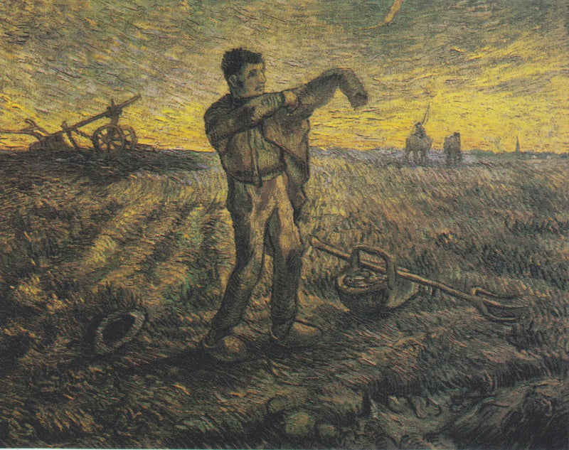 Noite: O fim do dia (após Millet) - Vincent van Gogh