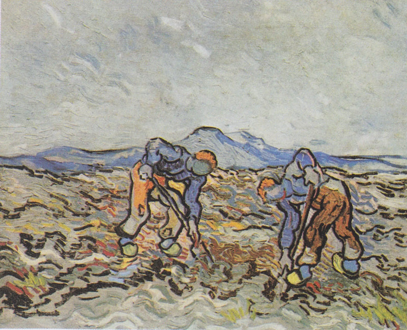 Camponeses colhendo batatas - Vincent van Gogh