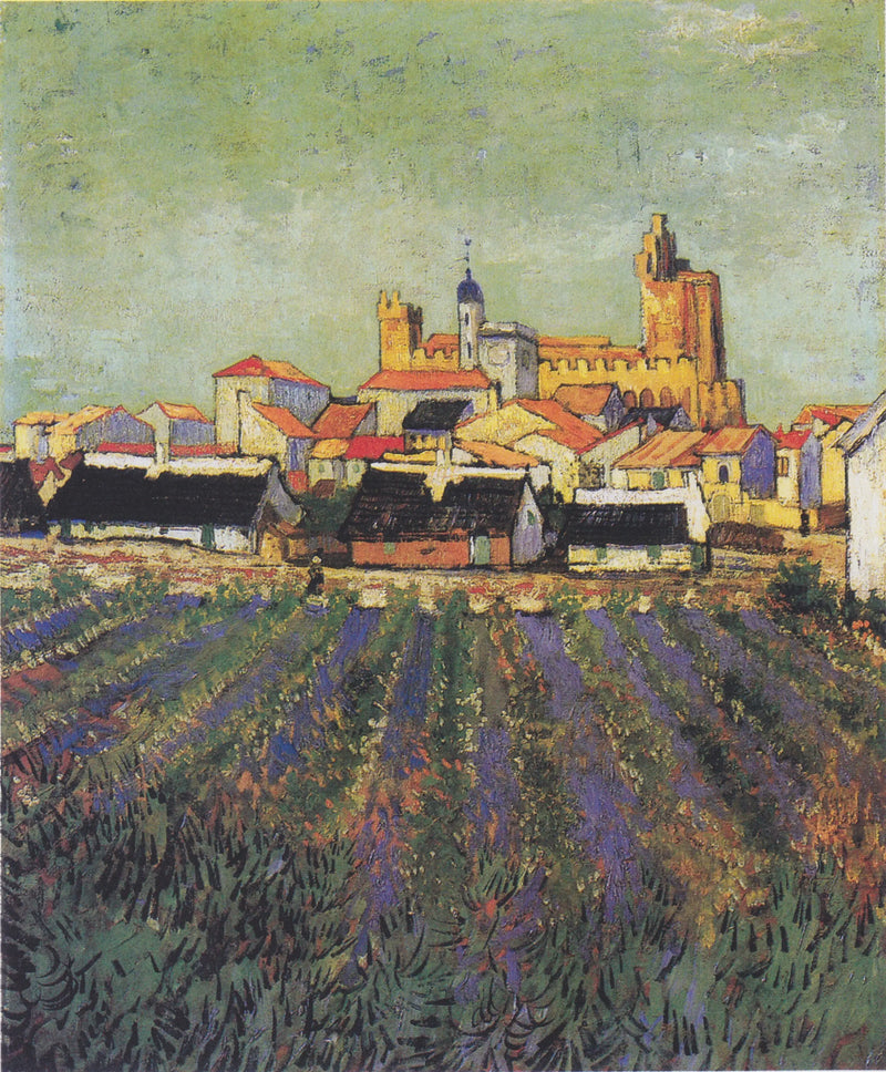 Vista das Saintes-Maries-de-la-Mer - Vincent van Gogh