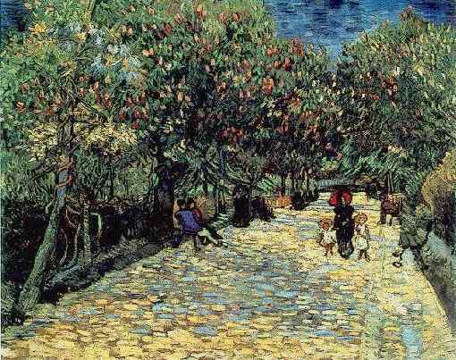Reproduction du tableau « Châtaignes rouges dans le parc public d'Arles - Vincent van Gogh » par Alpha Reproduction en peinture à l’huile